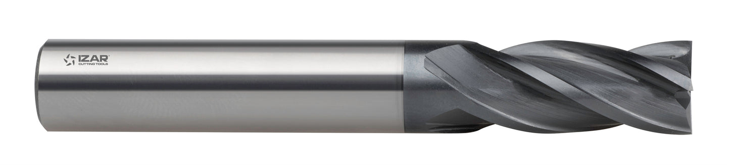 Izar 9401 - Solid Carbide General Purpose Endmill (4-Flute, 30° Helix, CROMAX Coated, DIN 6528 N)