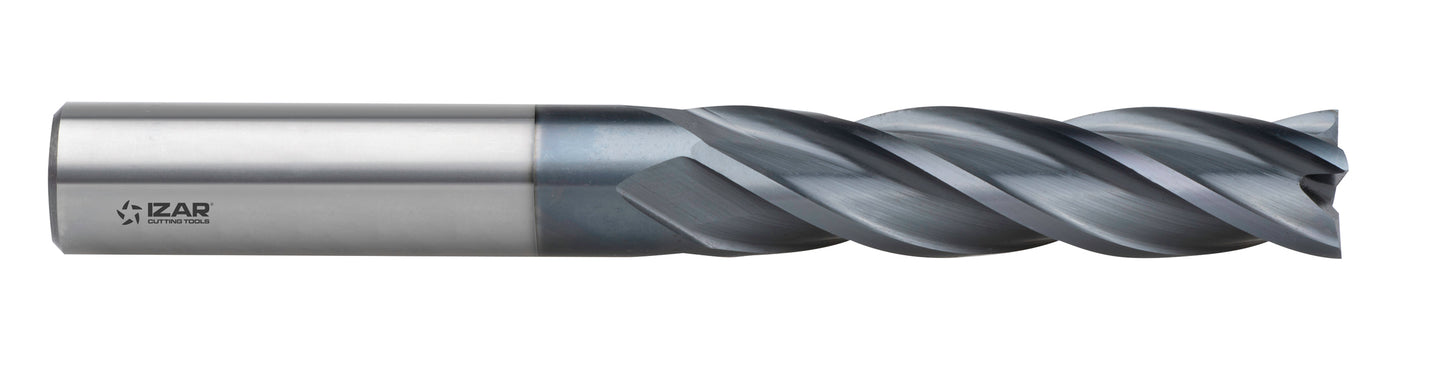 Izar 9410 — Solid Carbide Finishing Endmill (4-Flute, 30° Helix, CROMAX-Coated, Long Version)