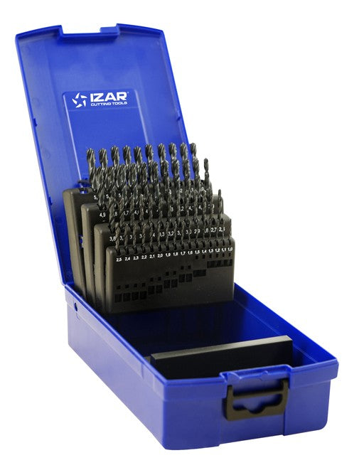 1405 - Izar 50 piece Drill Set 1mm-5.9mm x 0.1mm HSS