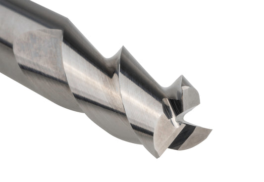 Izar 9439 — Mirror-Polished Aluminium Endmill (3-Flute, 45° Helix, DIN 6528 N)