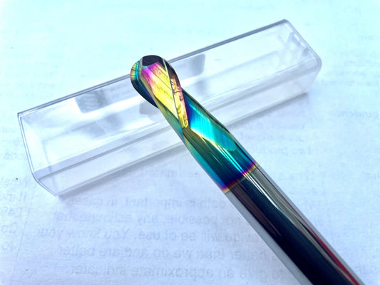 55 series- Aluminium 2 Flute Ball nose endmill DLC