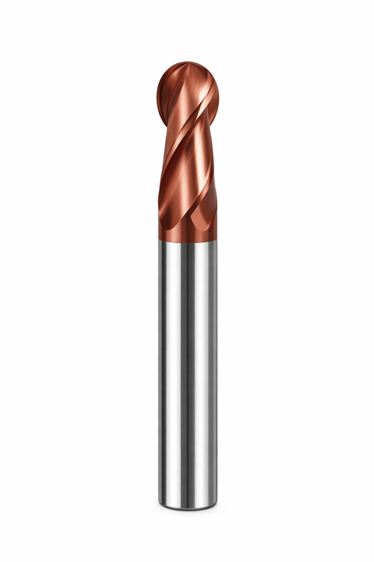 55 Series HRC55 TiSiN Coated Solid Carbide Ball Nose End Mill | General Milling