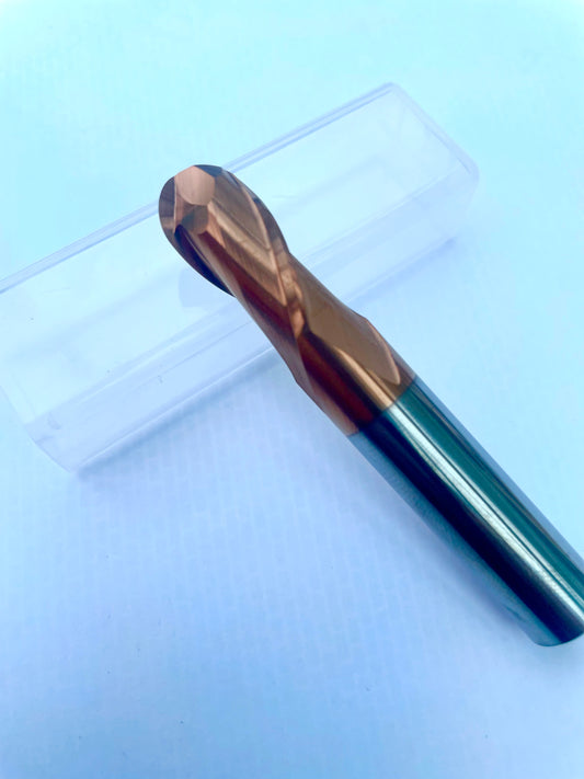 55 series- HRC55 Solid Carbide Ball Nose End Mill TiSiN Coated